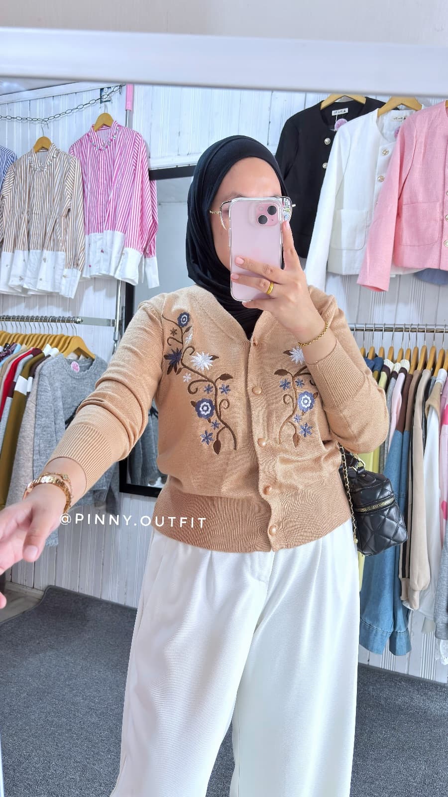 Cardi Bordir Bunga